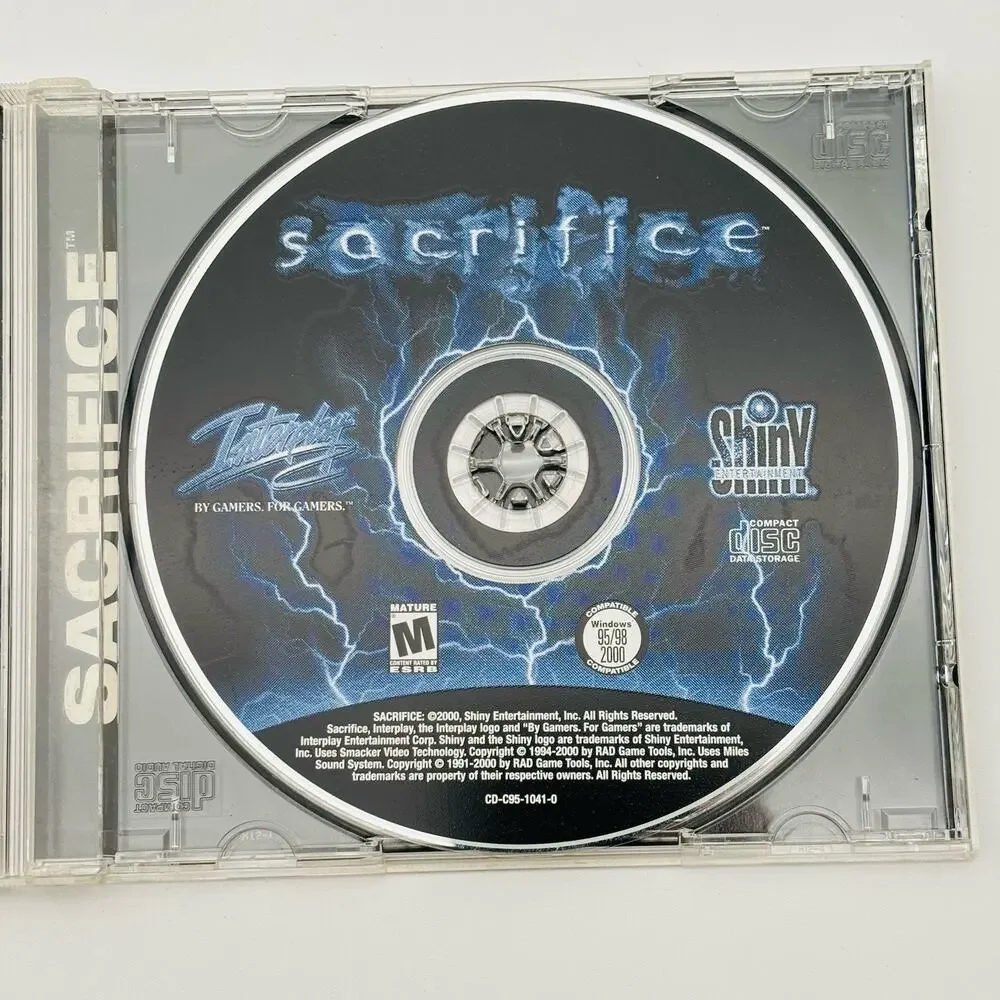 SACRIFICE PC Game CD-Rom 2000 WIN 95/95/XP Complete Very Good Condition